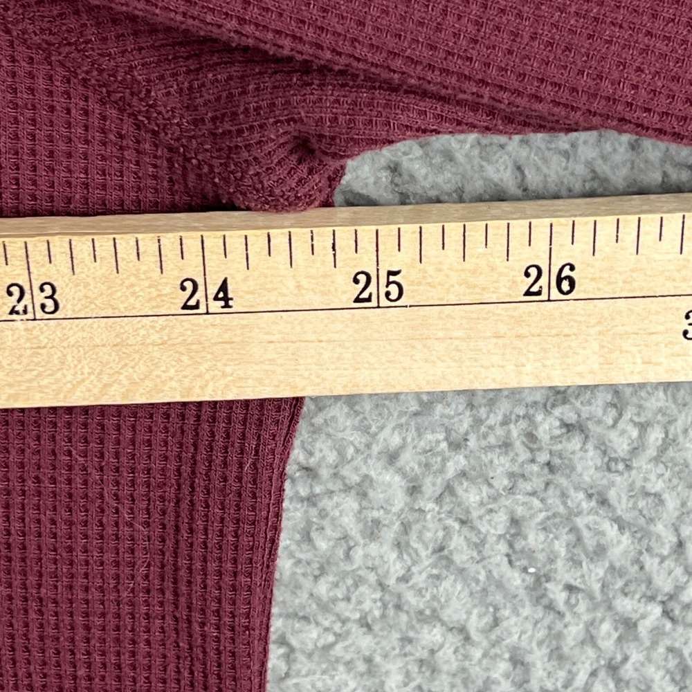 Mack Weldon Thermal Henley‎ Shirt Mens XXL Red Long Sleeve Wool Blend Casual - Picture 12 of 13